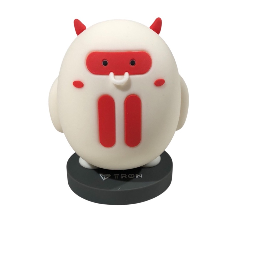 Tron Dao Bull Mascot Advertising 3.5” Minifigure Collectible Crypto Blockchain